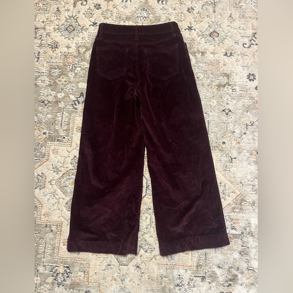 TIME AND TRUE Wine colored wide leg corduroy jeans - Picture 3 of 3